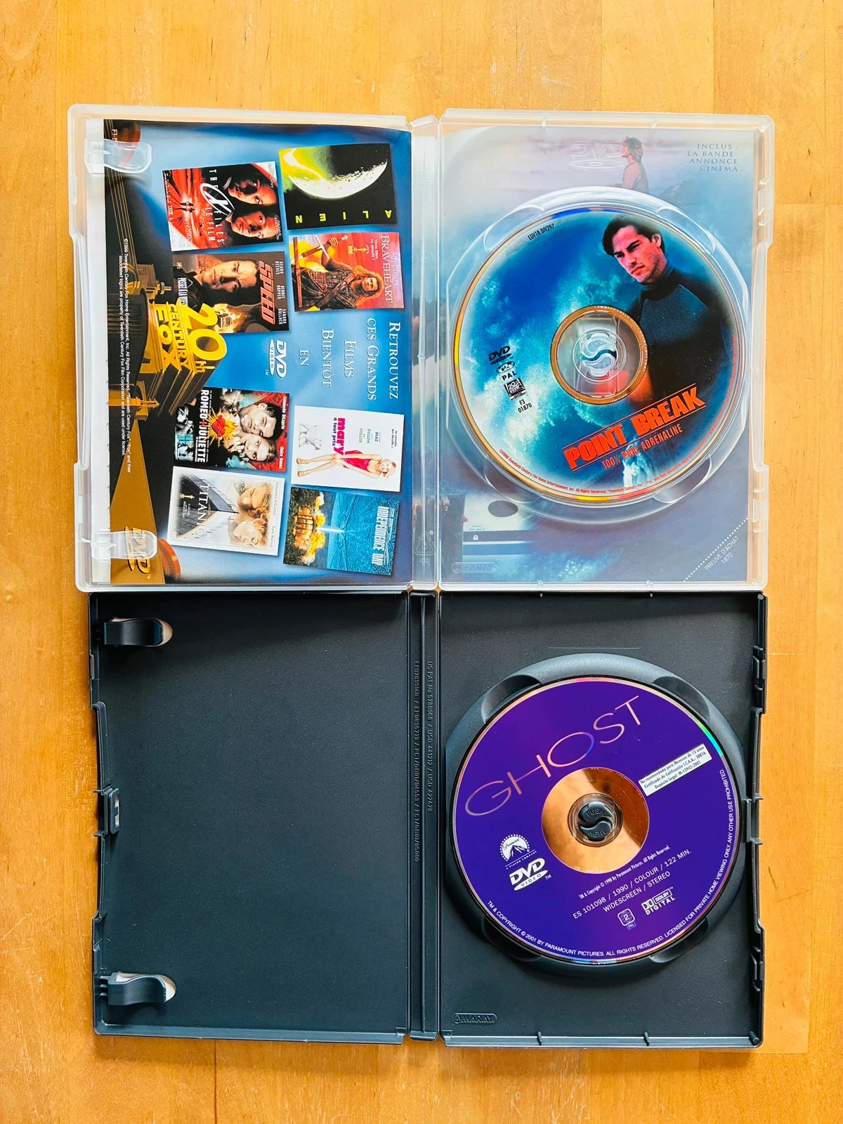 Lot 2 DVD cult com Patrick Swayze: Point Break e Ghost. – photo 2